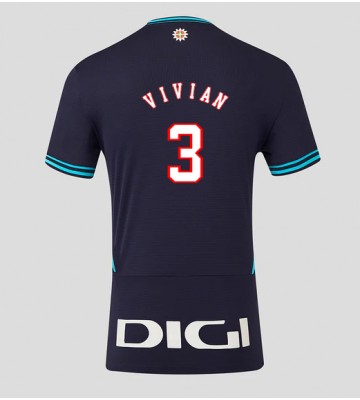 Athletic Bilbao Dani Vivian #3 Segunda Equipación 2025-26 Manga Corta